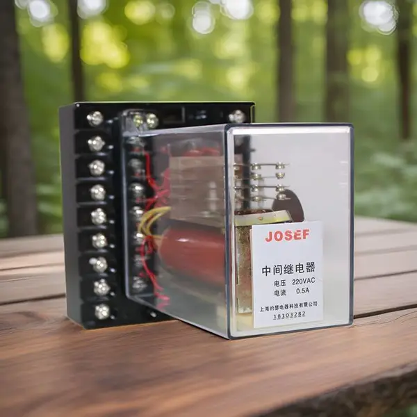 JOSEF约瑟 DZS-11CE/600中间继电器 220VAC 板后接线 绝缘耐压水平高
