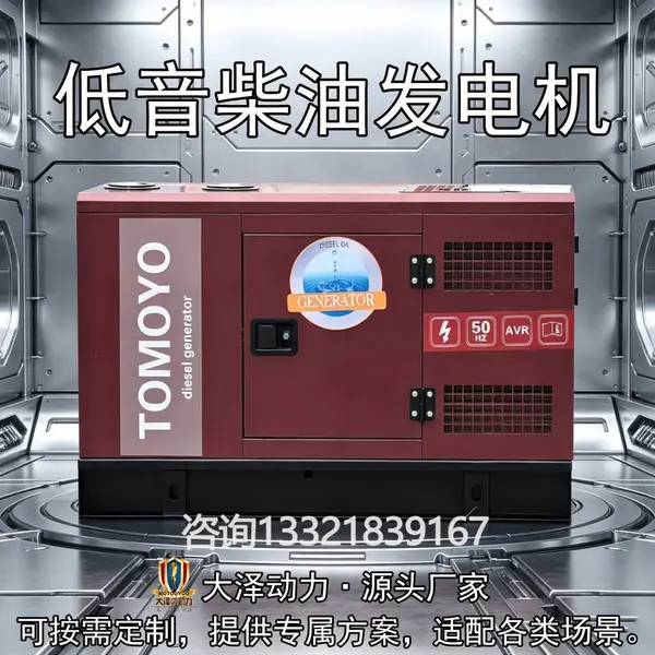 大泽动力8千瓦柴油发电机路桥基建