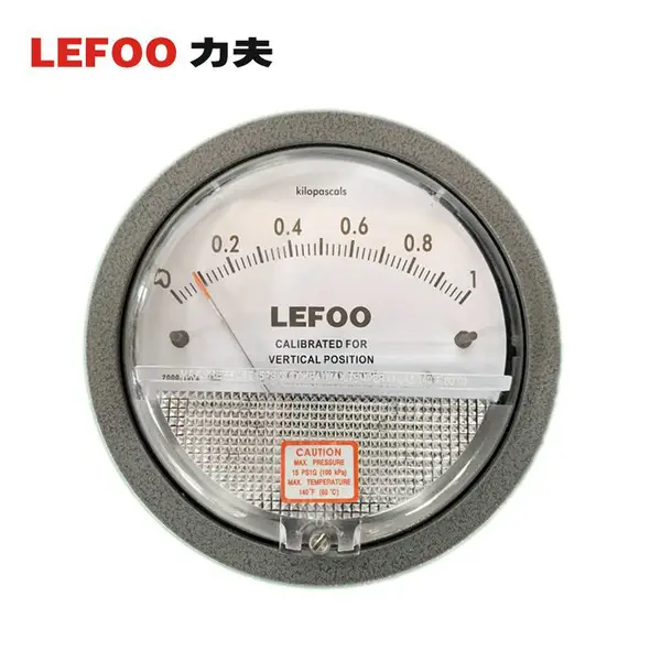 力夫制造LEFOO LFB微差压表 清洁室负压差表 防震水压表 压差计