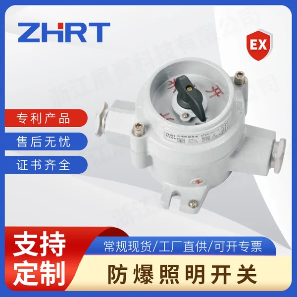 ZHK223防爆照明开关 防水防尘控制开关定制 铝合金防爆开关