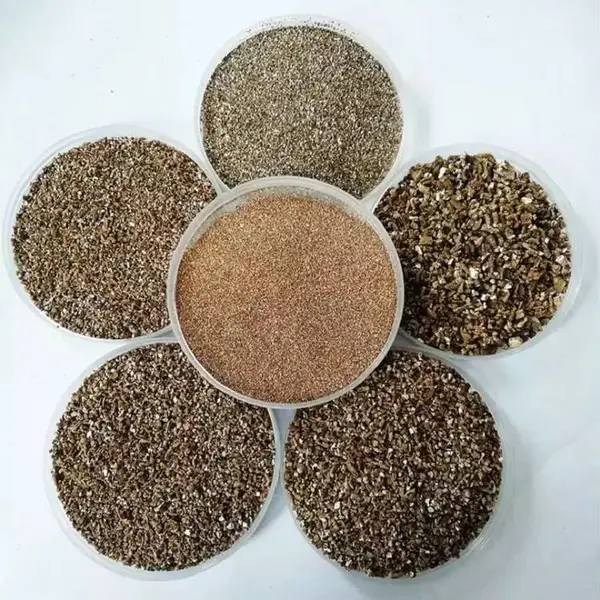 膨胀蛭石1-3mm 耐火绝缘涂料添加阻火圈用片状