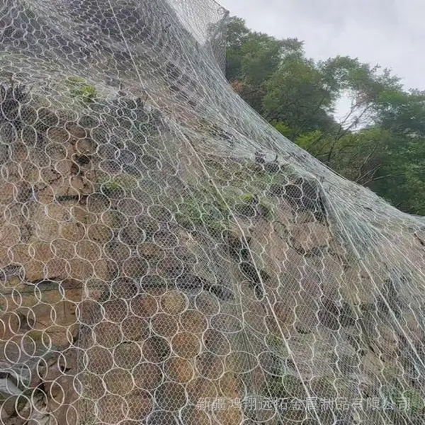 RXI-050环形钢丝网 刚性被动防护网 岩石坡面主动防护网