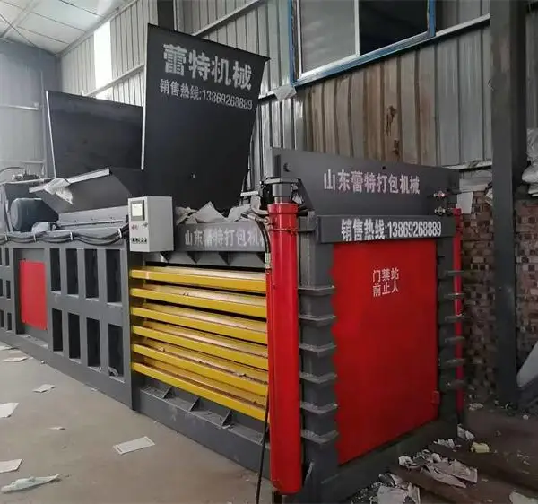 重庆废品回收站提升门打包机-蕾特打包机发货及时