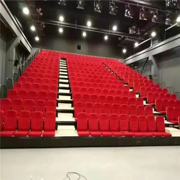 活动伸缩看台椅会议室礼堂椅体育馆报告厅电影院伸缩移动软包座椅