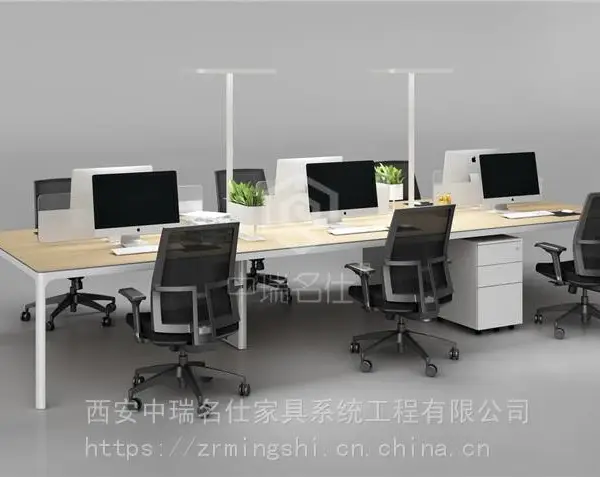 陕西西安对桌工位,卡座办公桌,职员办公桌,西安办公家具,中瑞名仕家具, 实力厂家 现货供应