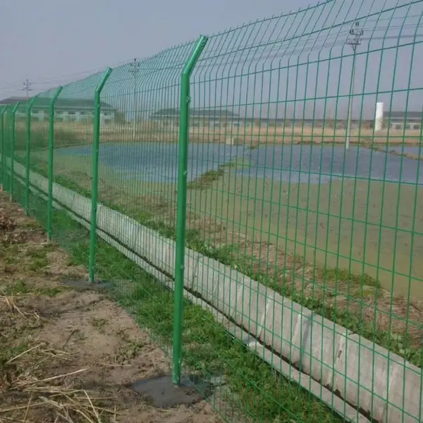 浸塑铁丝防护围栏高速公路桥梁防抛网双边丝框架隔离护栏网