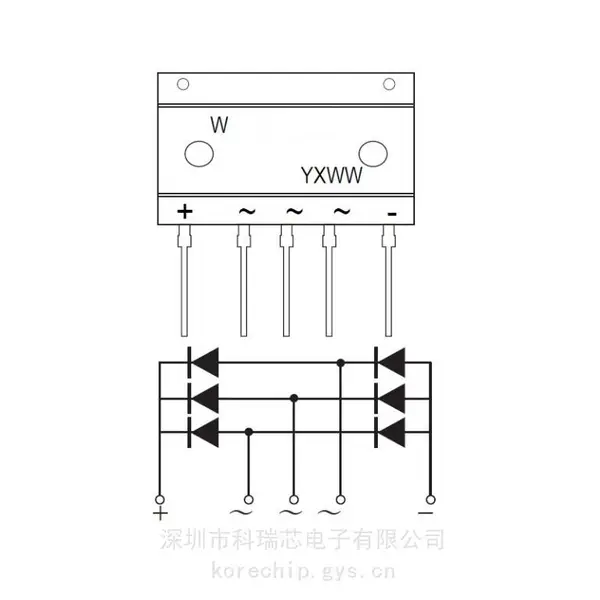 原厂授权 DXT6003E50 沃尔德 三相整流桥 DXT封装