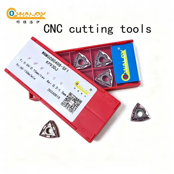 科雷***发数控刀具 科维洛伊 COWALOY 外圆车刀片桃型WNMG080408 通用钢件不锈钢 铸铁 钨钢合金刀粒