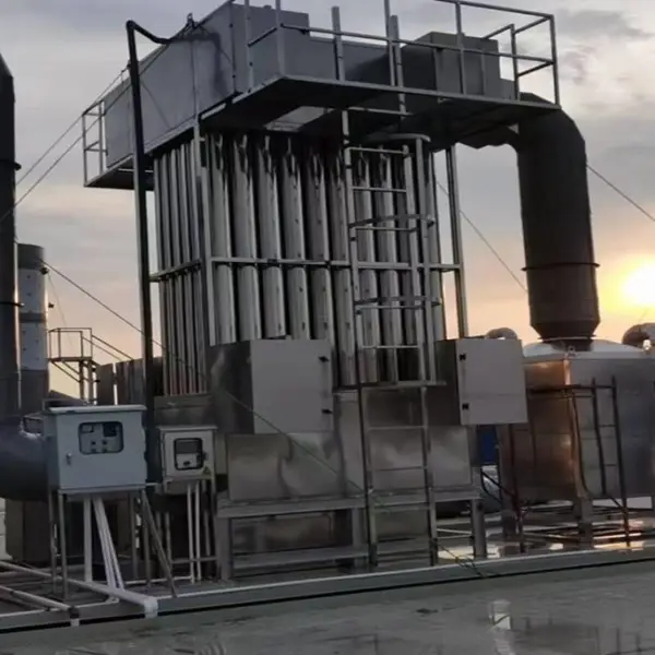 隧道炉油烟处理设备 油烟净化工程 湿电油烟净化器