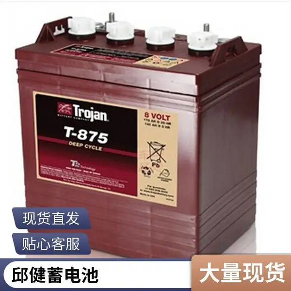 Trojan邱健蓄电池S105电瓶6V215AH旅游观光车 游船 电动叉车电瓶