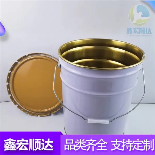 工厂生产乳胶漆圆桶涂料花篮桶 圆形马口铁油漆化工金属铁皮桶