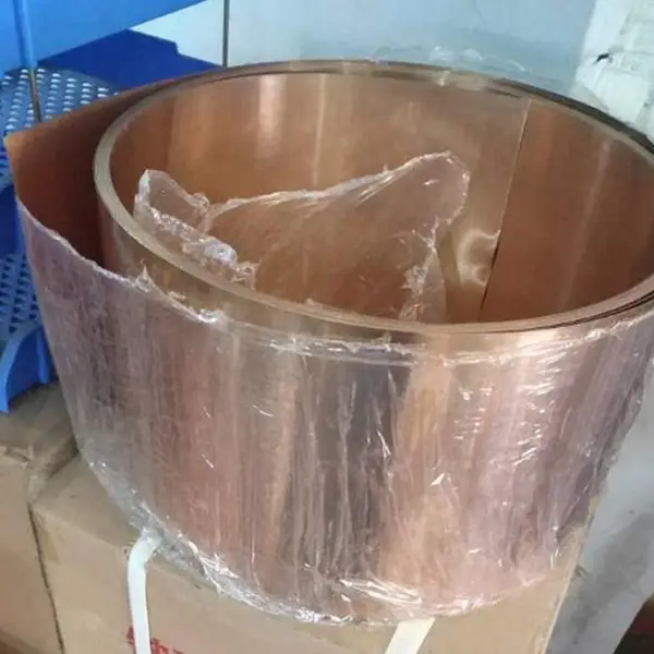 硬度38-42HRC铍铜带材C17200高弹性铍青铜QBe2卷料厚度0.08~1.0mm