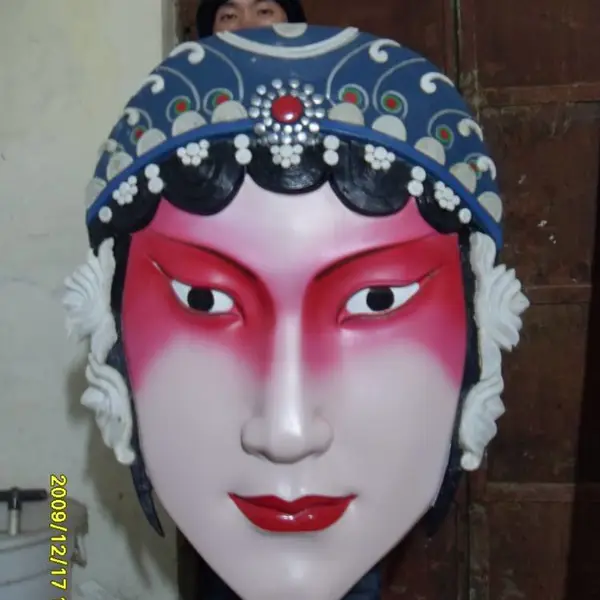 玻璃钢雕塑脸谱雕塑生旦净末丑雕塑制作戏剧人物雕塑戏曲人物蜡像