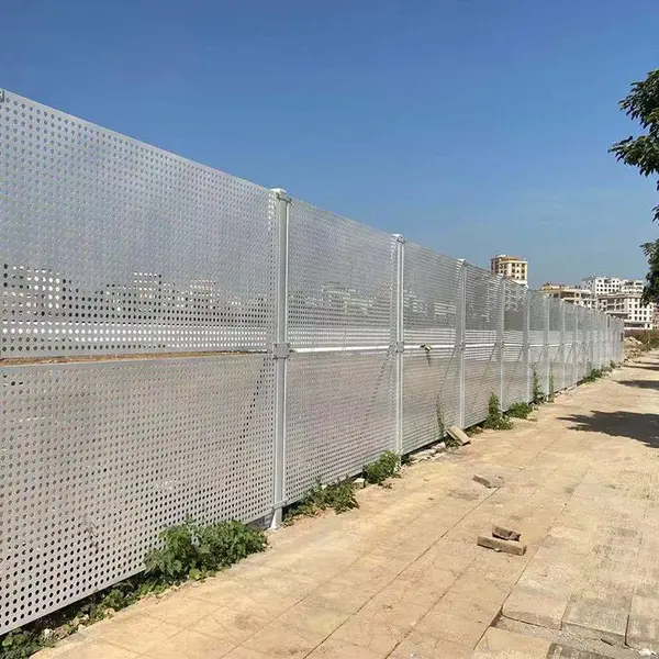 中山市公园扩建施工冲孔围挡 公路单边围蔽护栏网