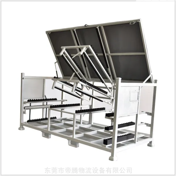 汽车工位周转器具 订制加工金属周转箱 零部件周转架 配减震脚轮