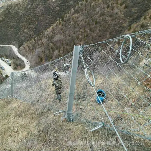 景区拦截落石防山体滑坡被动防护网 危岩治理主动边坡防护网