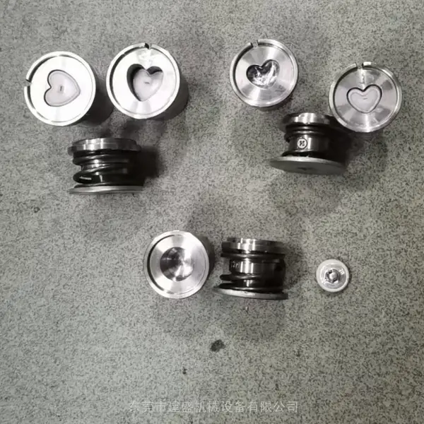 桃心形状平底装饰布包扣心形包布扣模具手工异形模具布包扣模具