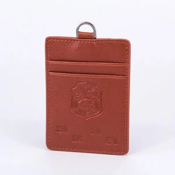 西安皮具加工厂家 办公皮夹卡包印字 证件夹定做