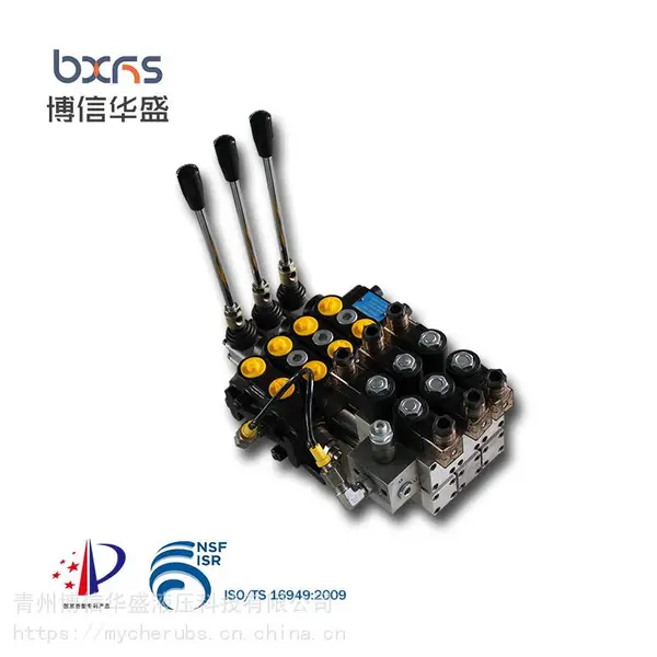 DCV60/2-Y BXHS工厂低价批发零售2联电液控铸铁高压分配器60LPM流量整体液压多路换向阀