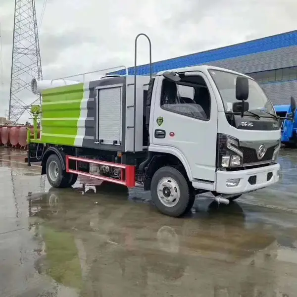 国六东风福瑞卡5方多功能洒水车|抑尘车报价