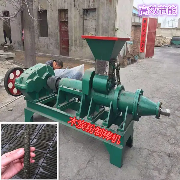 河南润泽现货供应180竹炭粉煤棒机 空心煤粉挤压制棒机 大小型煤棒机机械生产设备
