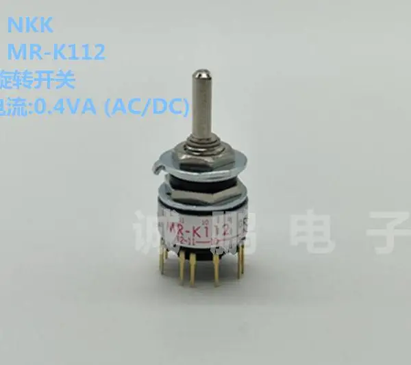 日本原装进口NKK旋转开关 MR-K112 A 半英寸直径密封处理旋转开关