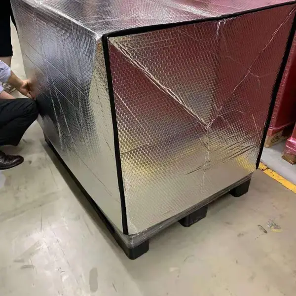 隔热罩用于冷链物流包装 铝膜复合气泡保温防潮货物托盘罩