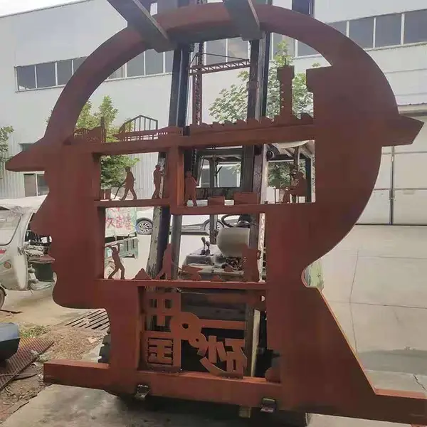 杭州耐候钢板 耐候钢树篦子花池加工锈蚀景观墙装饰