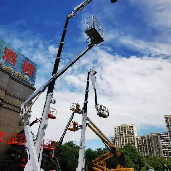 直臂高空作业车租赁 哈越电动液压式升降平台