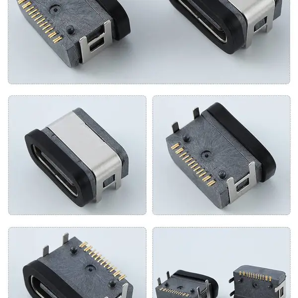 USB Type-C��ˮĸ��16PIN������Ƭ��������TYPE Cĸͷ16P��ˮ