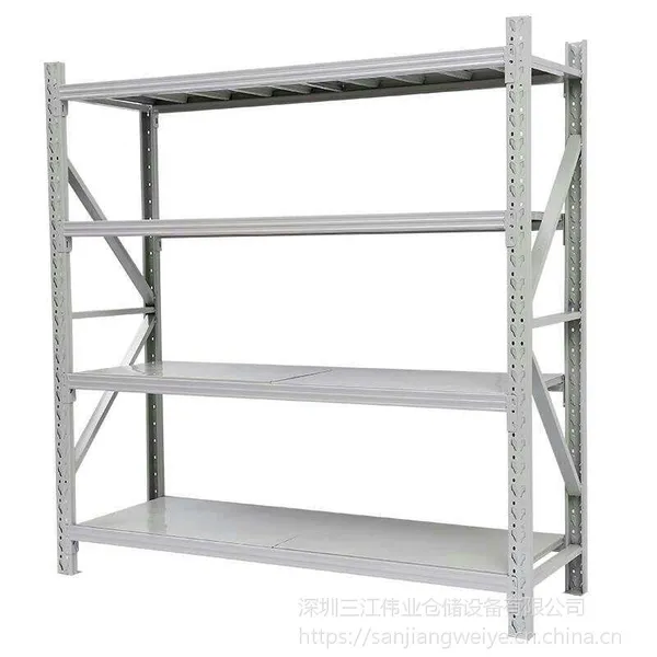 厂家低价促销标准四层仓库货架储物架、家居轻型小货架2米长度可调节货架