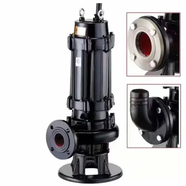 潜水泵Q=40m3/h,H=15m.P=4Kw排污泵Q=15m3/h,H=15m,P=1.5Kw
