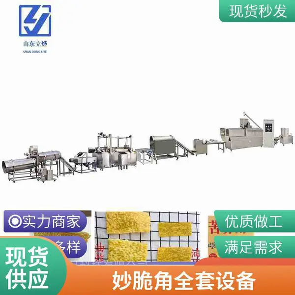 休闲零食膨化设备 双螺杆膨化机厂家 多力多滋玉米片设备 定制方案