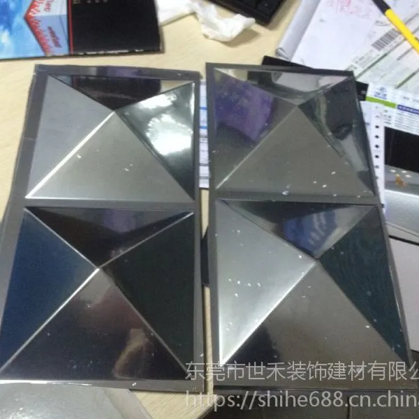 电镀PVC装饰板世禾定制电镀三维板电镀金色铜色银白色3D板广告板