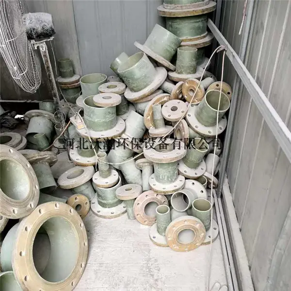 玻璃钢手糊法兰 盲板 弯头 三通 喷淋层管件 喷淋管法兰排水管 加工定制