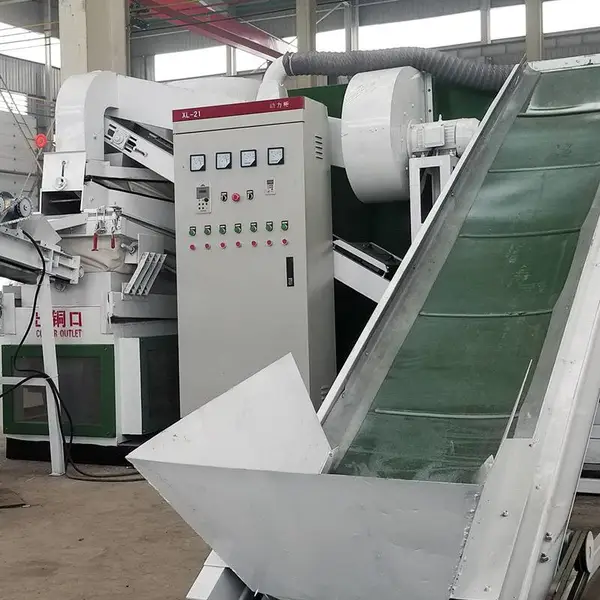 粉铜线机器操作方便 大型干式铝塑铜塑粉碎分离机生产线自动程度