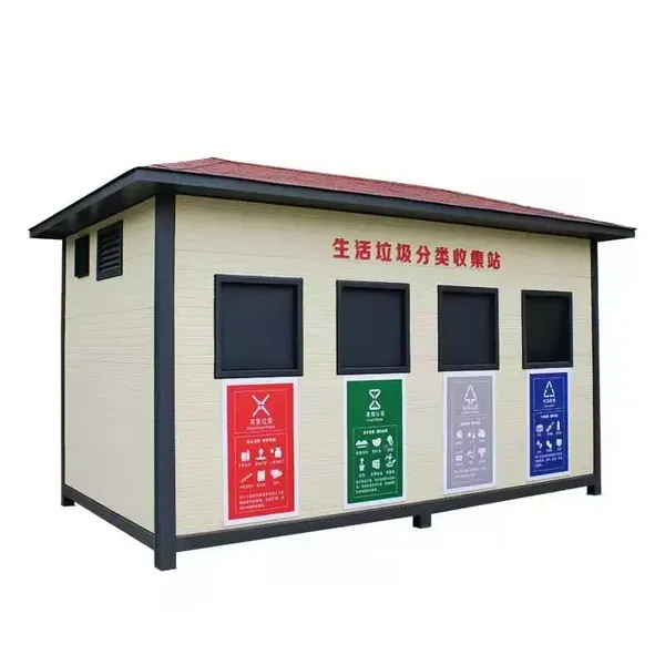 绿洁定制款垃圾房 盐城不锈钢岗亭垃圾房 盐城开发商环保垃圾房