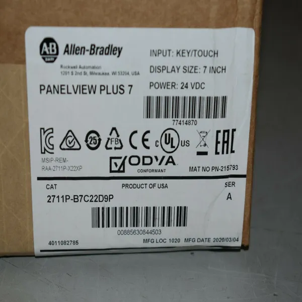 AB罗克韦尔2198-H040-ERS2模块 PLC 触摸屏