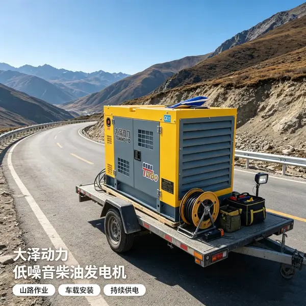 洋马动力50kw静音柴油发电机路桥基建