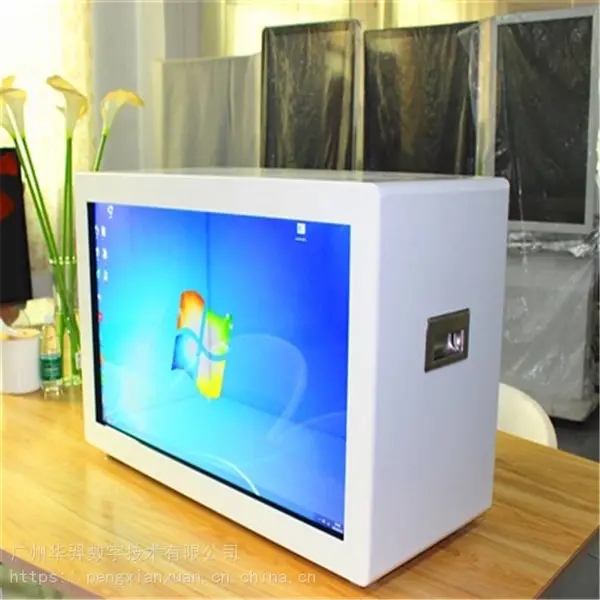 液晶透明屏展示柜 49寸横竖屏定制透明橱窗触摸展示柜 液晶透明柜