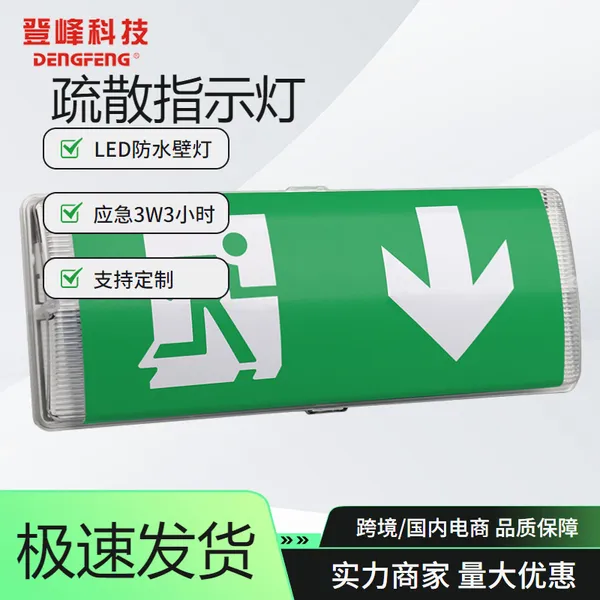AUEXLED-04防水IP65消防安全出口LED应急疏散指示灯