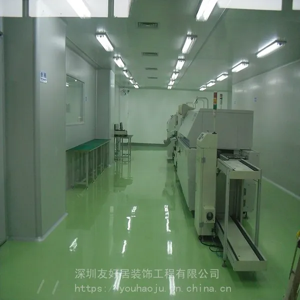 龙华观澜无尘净化车间防火岩棉板隔墙装修