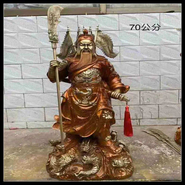 焕环祥工艺 铜关公摆件定制 开业乔迁校周年礼品定做