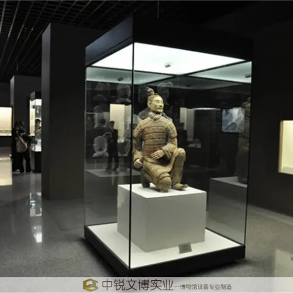 玻璃瓷器展示柜定制 中锐博物馆书法字画展柜