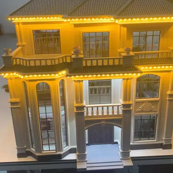 乡村别墅自建房沙盘私人宅院户型模型定制