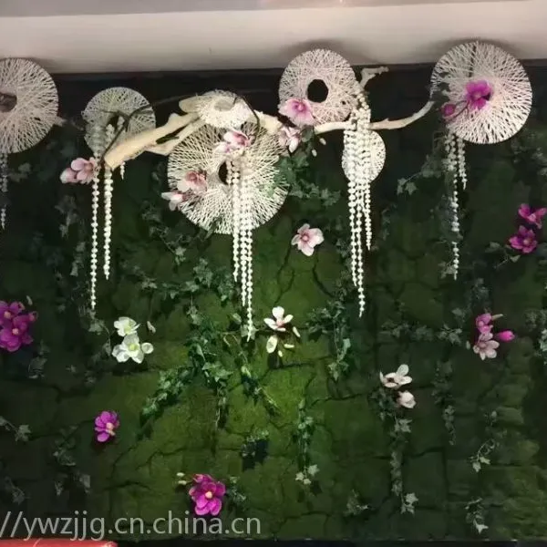 仿真绿植墙商场绿植墙餐厅植物墙户外草坪墙批发制作