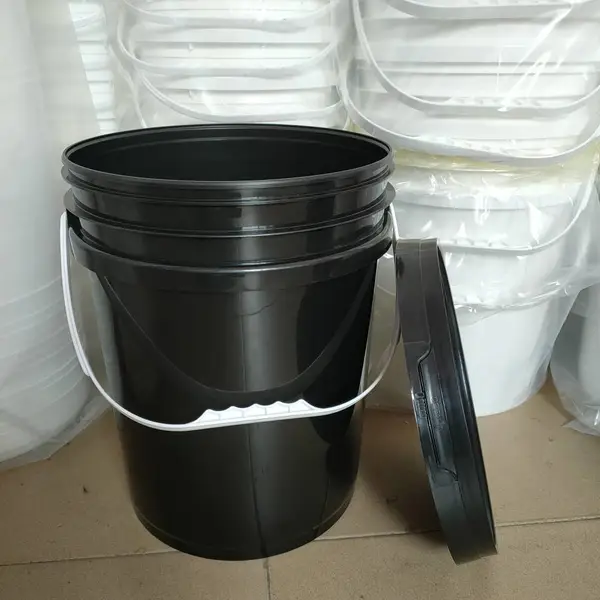 甲油胶黑色 包装桶 20升塑料桶 避光容器20L油墨润滑油 制版材料包装 平盖