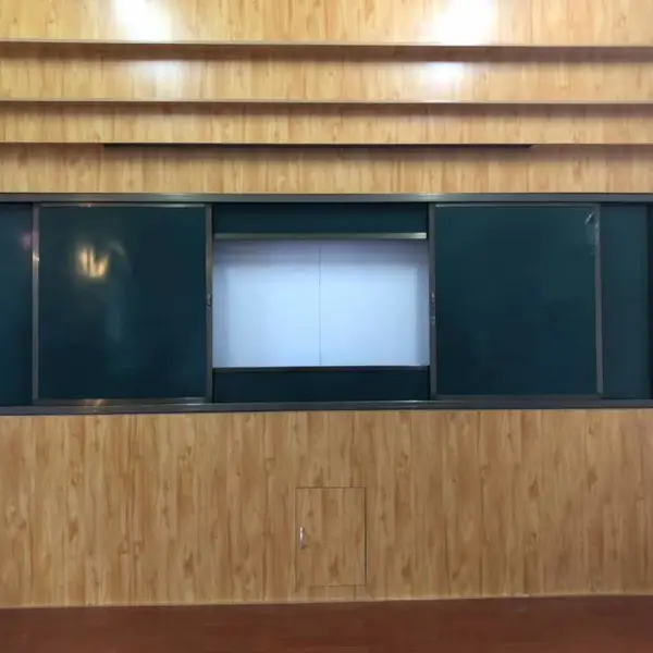 来宾忻城幼儿园学校黑板绿板教学设备推拉组合黑板