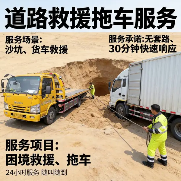 广东省21地市佛山市汽车救援哪家好?广通畅汽车救援服务中心24小时服务各镇街服务