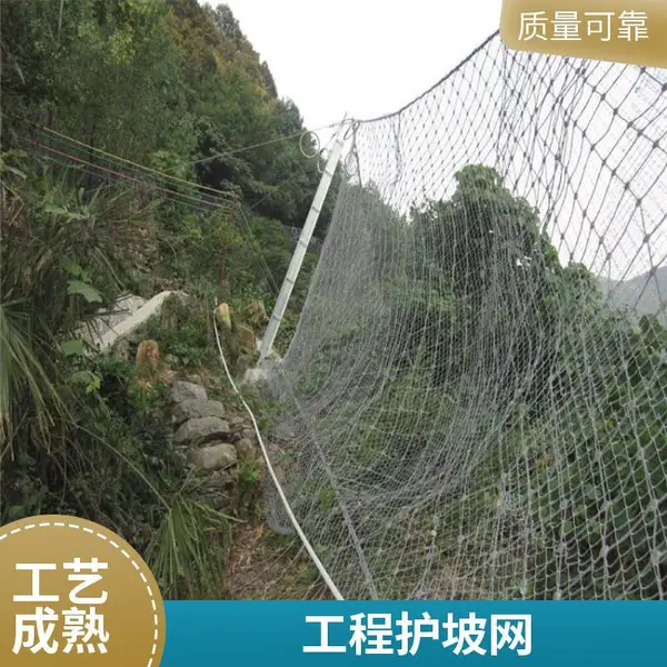 山体边坡落石防护网 柔性SNS主动防护网 高速公路隧道口边坡防护